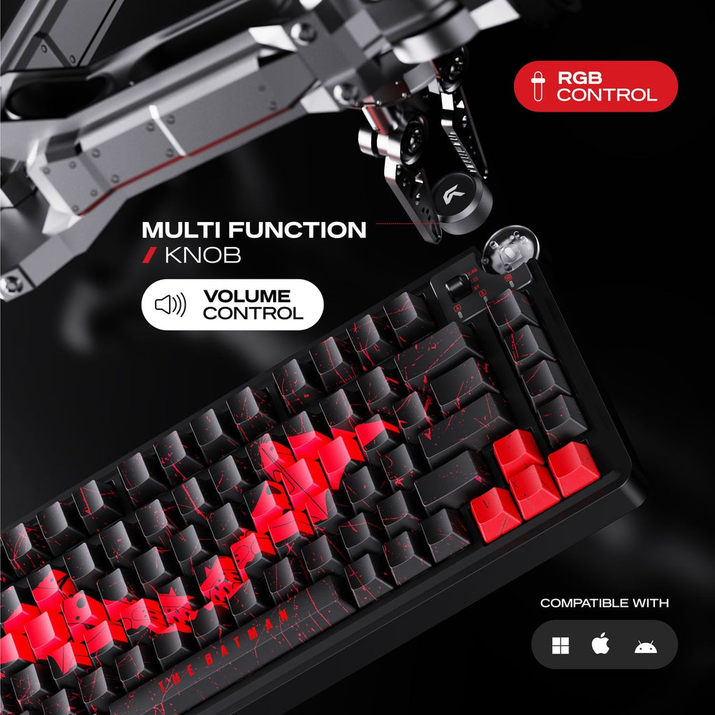 Nighthawk 75 - The Batman | TKL Tri-Mode Gaming Keyboard