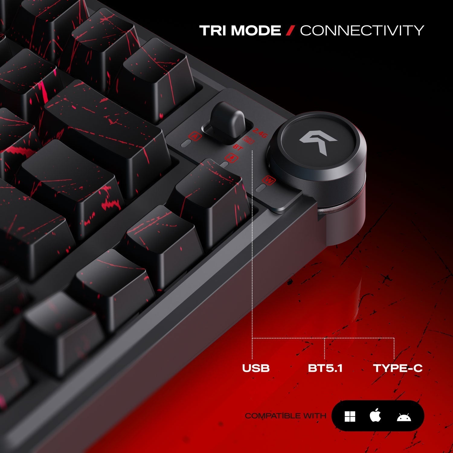 Nighthawk 75 - The Batman | TKL Tri-Mode Gaming Keyboard